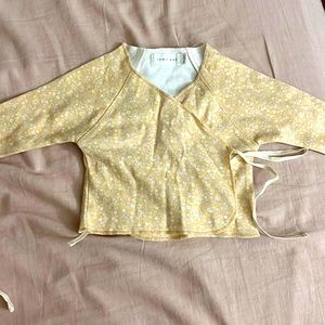 Jamie Kay NWOT long sleeve organic wrap top